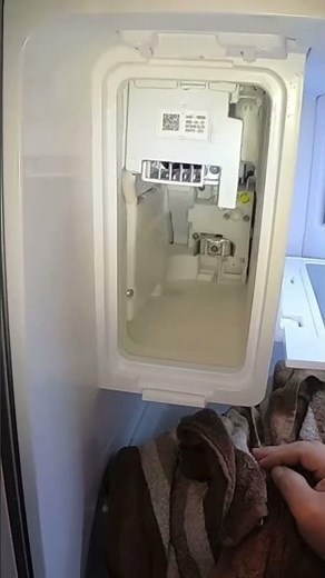 How do I Reset My Ice Maker? | Samsung Refrigerator Ice Build Up #appliancerepair #samsungfridge