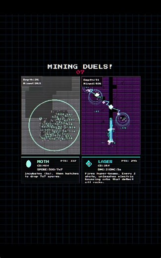 Moth vs Laser! | Mining Duels!