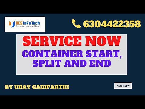 Container Start, Split and End variables explained in detail by Uday Gadiparthi