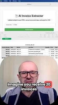 AI Invoice Extractor - Process Multiple PDFs & Export to CSV