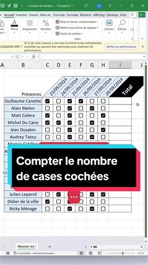 Utiliser NB.SI pour compter rapidement dans Excel