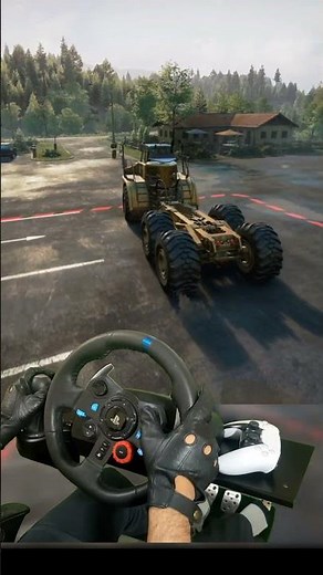 Driving a Beast in SnowRunner! Logitech G29 in Action 🚜