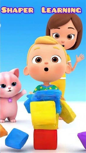 Baby JoJo Shapes & Colors Short 🎨 | Circle Square Triangle Fun | Kids Learning