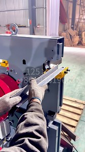 Angle iron on the machine, cuts into shape in seconds Cuts angle iron fast, accurately, and efficiently One step and one cut - angle iron straight as a ruler Continuous operation without jamming, makes cutting angle iron even easier #ironworker #punching | Hongyin Company