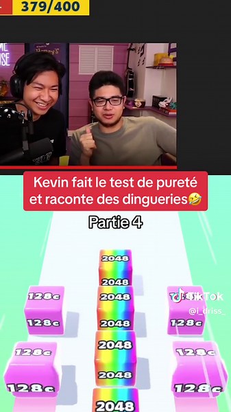 Kevin fait le test de pureté et raconte des dingueries🤣 partie 4#idriss_s #purete#test