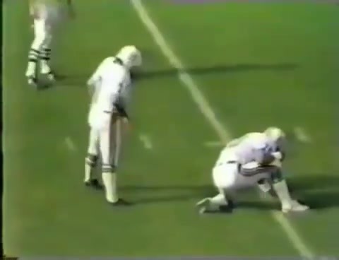 September 14, 1986: Miami Dolphin rookie receiver James Pruitt returns a punt 71 yards for a touchdown during a 30-10 victory over the Indianapolis Colts at the Orange Bowl. NBC's Marv Albert and Bob Griese call the action. Special thanks to Alex Carter for sending this clip. | Ghosts of the Orange Bowl