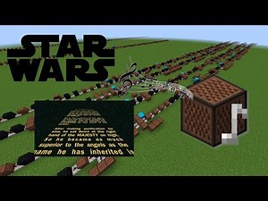 Minecraft: Star Wars - Main Theme with Note Blocks