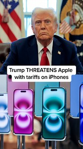 President Trump is threatening Apple with a 25% tariff if it does not start producing iPhones in the U.S. — his latest salvo directly targeting a U.S. company over how it conducts its business. According to various estimates from Wall Street analysts, an American-made iPhone could cost as much as $3,500. NBC News’ Senior Business Correspondent @christinecromans breaks down Trump’s new battle against the tech giant. #trump #apple #iphone #tariffs #economy #technology #news #politics | MS NOW