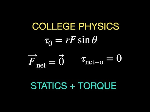 Physics Summary Chapter 9: Statics and Torque