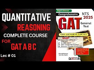 NTS GAT Quantitative Reasoning a complete course lecture 01 || Maths By Kh