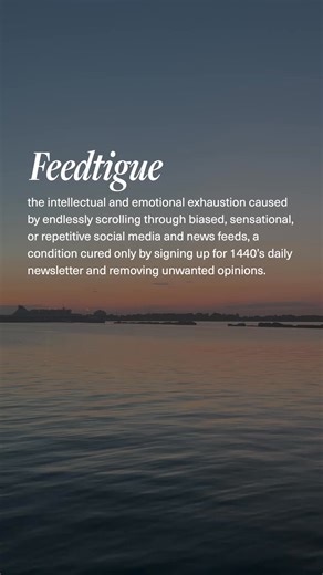 News. Without motives. Join 1440 for FREE today. The #1 daily newsletter for unbiased reporting. | 1440