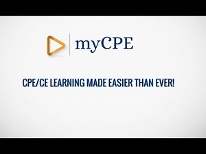 MyCPE: CPE/CE Learning Made Easier Than Ever!