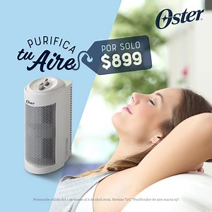 17 reactions · 4 comments | Conoce el Purificador de Aire con filtro True Hepa y crea un ambiente libre de polen esta primavera con Oster®  | Oster | Facebook