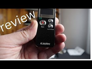 Review and unbox about the brand elekhomi voice recorder!!!