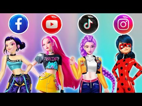 Epic Glow Up! Social Media Fashion Transformation | Rumi, Mira, Zoey & Ladybug