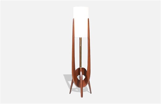 Mid-century Modern Sculpted Table Lamp by R & J Manufacturing - Etsy