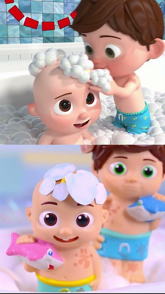 CoComelon Toy Play Bath Song With Baby Shark! 🫧 #kids #shorts
