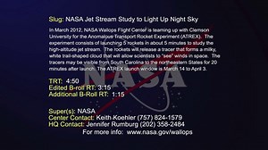 NASA Scientific Visualization Studio | NASA Jet Stream Study Lights up Night Sky