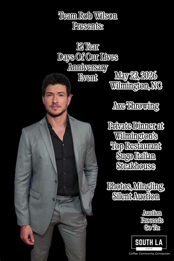 Meet Rob Wilson on May 23, 2026!