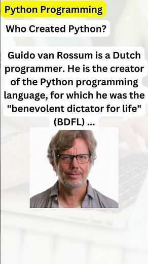 Python Programming: Who is the creator of Python Programming Language