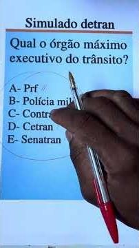 Prova teórica detran 2026, prova do detran 2026, como passar na prova do detran
