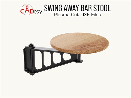 Swing Away Stool DXF Files for Plasma Cutting • Swing Out Seat - Etsy