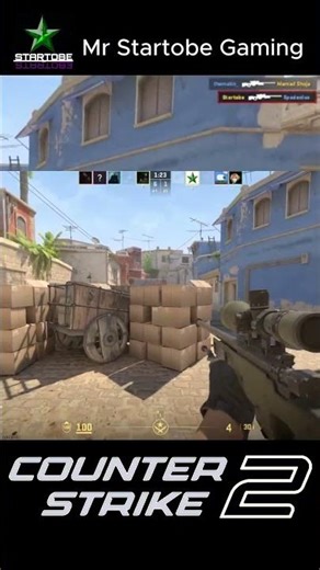 Sneaky AWP & AKM Plays on Mirage 😈 | CS2 Short | Mr Startobe Gaming | Short 41 | #cs2 #gameplay