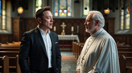 "Elon Musk Walks Into a Vegas Church — What Happened Next Changed Everything In this powerful and inspiring story, Elon Musk quietly walks into a small church in Las Vegas—alone, unannounced, and searching for something he couldn’t buy. What begins as a night of reflection soon becomes a life-altering encounter with faith, grace, and truth. For the first time, the world’s richest man opens up about the emptiness that success couldn’t fill and the inspiring story that led him to surrender everyth
