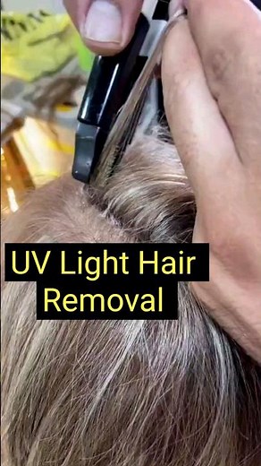How To Remove UV Light Hair Extensions ~ #uvlighthairremoval #vlighthairremoval