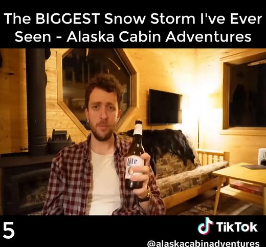 The BIGGEST Snow Storm I've Ever Seen - Alaska Cabin Adventures 5