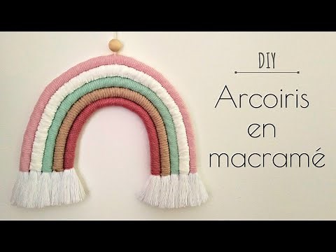 DIY | Cómo hacer un Arcoiris en macramé 🌈 (paso a paso)