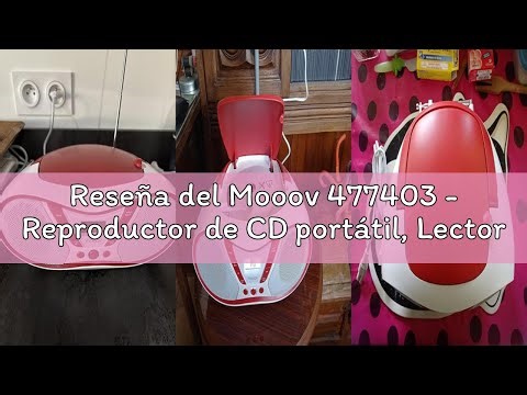 Reseña del Mooov 477403 - Reproductor de CD portátil, Lector CD Audio CD-R/CD-RW/CD-MP3, Radio FM, P