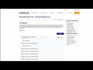 Alva Labs Logic Test Oefenen