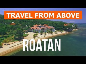 Roatan from drone | Aerial footage video 4k | Honduras, Roatan Island from above