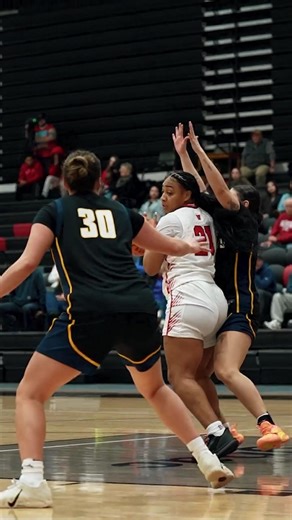 Share it. Drive it. Bucket. The Wolves move the ball around to create space that Ciona Wells takes advantage of by driving and scoring in WOU's win Thursday night over MSU Billings. #WeAreWolves