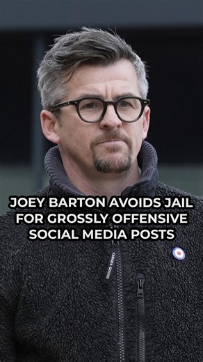 GB News on Instagram: "Former Premier League footballer Joey Barton has been sentenced to six months in custody, suspended for 18 months, for sending six offensive social media posts. The former Manchester City player was sentenced at Liverpool Crown Court for sending "grossly offensive" social media posts aimed at broadcaster Jeremy Vine and football pundits Lucy Ward and Eni Aluko. The Judge called Barton's attacks "targeted, extreme and harmful", adding that they were "racially aggravated". #
