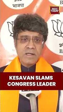 BJP’s CR Kesavan Slams Congress Over Kharge’s Controversial Remarks in Hyderabad