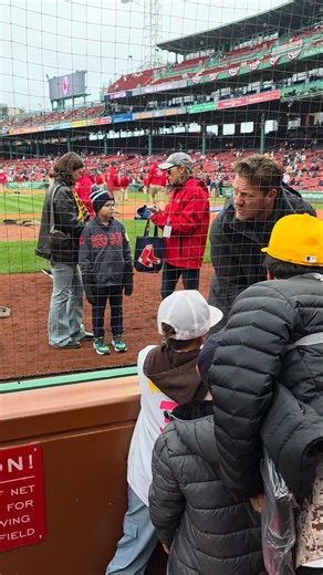Jake Peavy signing for Padres fans at Fenway!