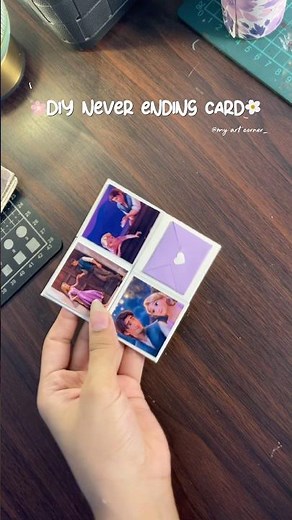 Diy infinity Card🤍 #foryou #diy #cutegiftideas #handmade #cardcreations #craft