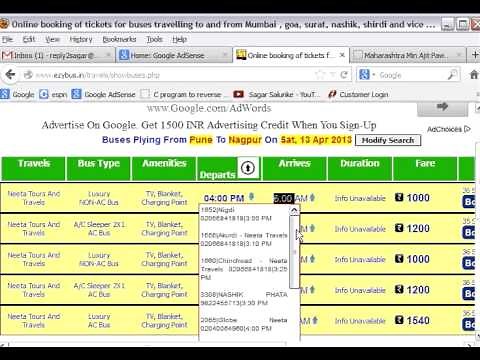 Online booking of Bus Tickets - Neeta Tours and Travels