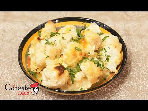 Conopida Gratinata la cuptor cu Cascaval si Crema de Branza