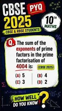 CBSE 2025 Maths PYQ 🔥 Can You Solve This? | Class 10 Prime Factorisation Trick #shorts #mathproblems