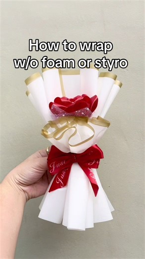 How to Wrap a Single Rose Bouquet Without Styro or Foam