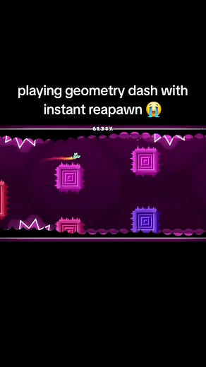 Playing Geometry Dash with Instant Respawn Mod