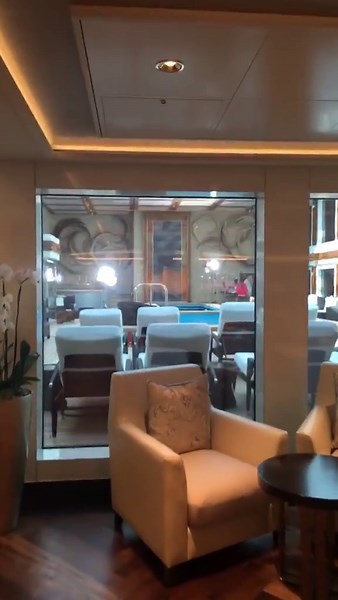 The Luxury Lounge for Suite Guests on this Norwegian Cruise Line Ship