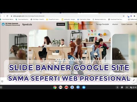 mudah ! CARA MEMBUAT SLIDE HEADER CAROUSEL KEREN BANGET EMBED CODE GOOGLE SITE WEB PROFESIONAL