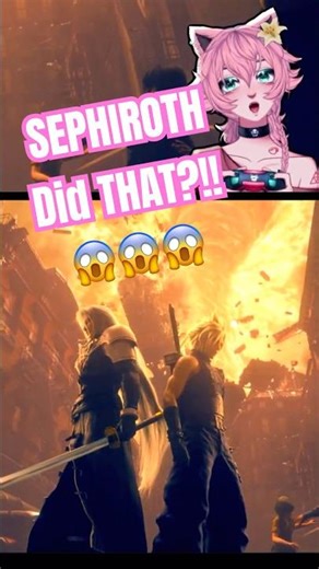 SEPHIROTH IS HERE?!! 😱😱😱 #reaction #vtuber #moments
