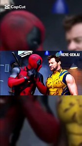 Deadpool and Wolverine kiss each other #deadpool #wolverine #marvel #tiktok #marvel #spiderman
