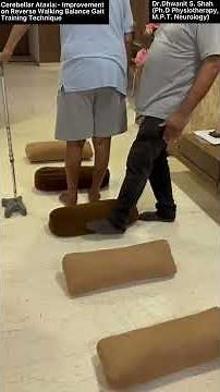Cerebellar Ataxia:- Part:- 43:- Progression Obstacle Reverse Dynamic Balance Gait Training Technique