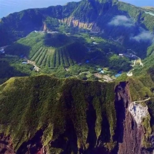 Check out this island Built in a volcano #VolcanoIsland #HiddenPlaces #nature #amazingplaces